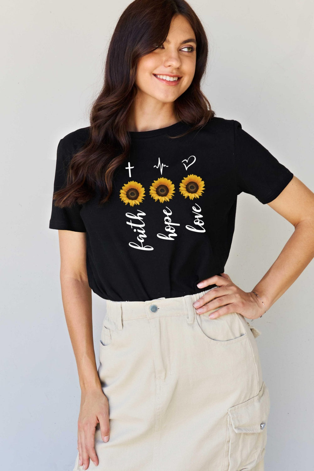 Simply Love Full Size Sunflower Graphic T-Shirt